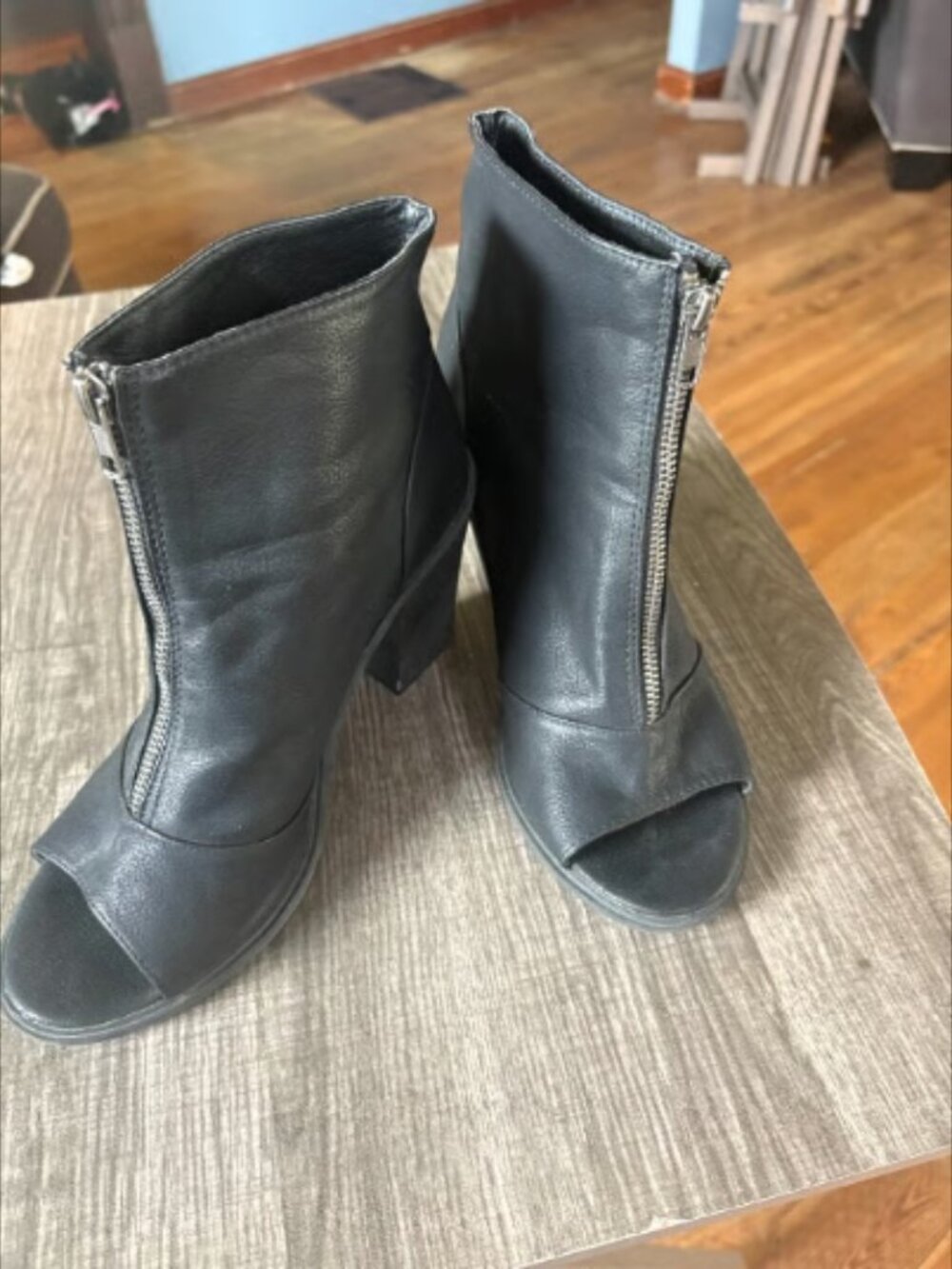 Unionbay Peep toe ankle boots